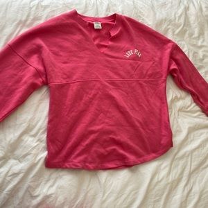 Pink Varsity Tee